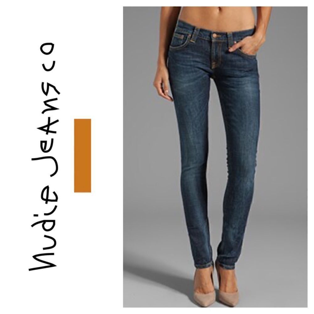 Nudie Tight Long John in Org Calm Blues